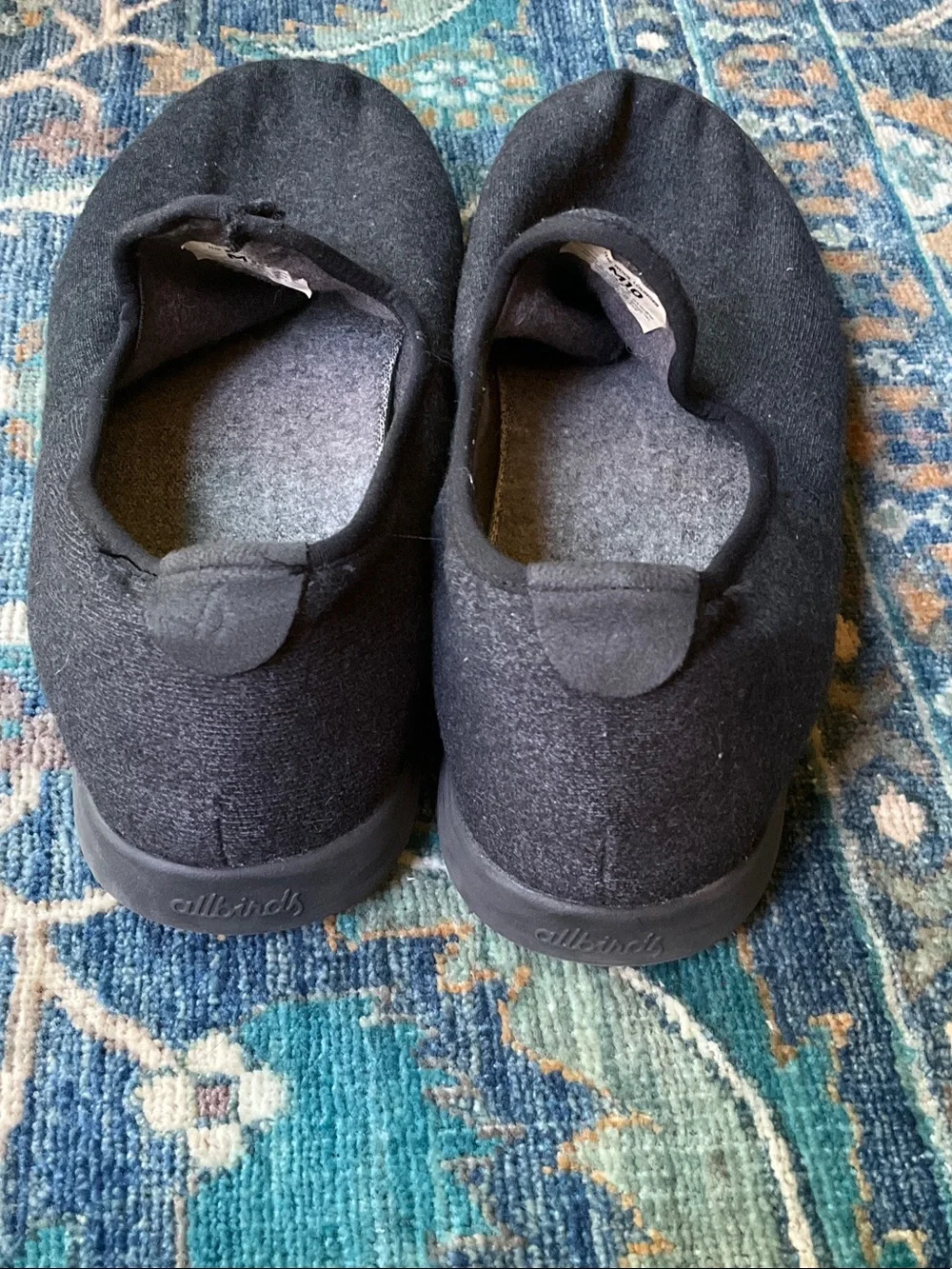 allbirds Men's Black Wool Slip-On Loafers